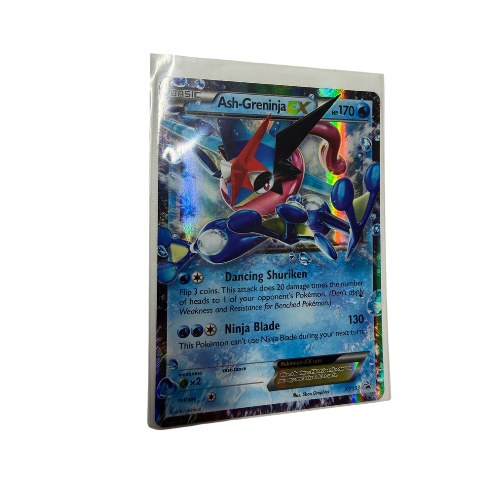 Pokemon Ash-Greninja EX XY133 Black Star Promo Holo Rare Trading Card 2016